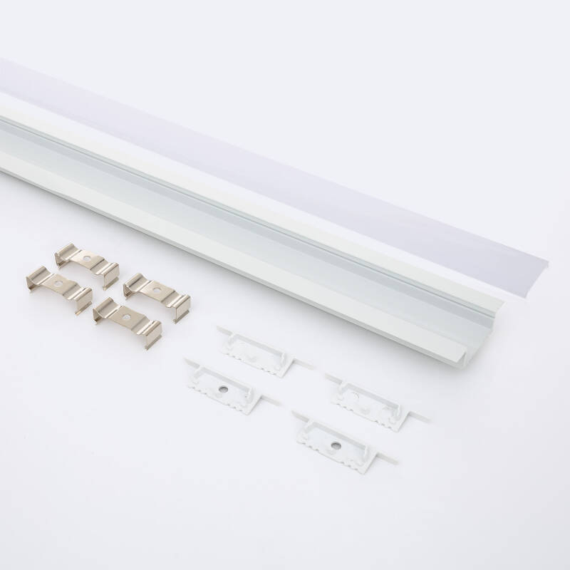 Perfil Aluminio Empotrable para Tiras LED hasta 31 mm