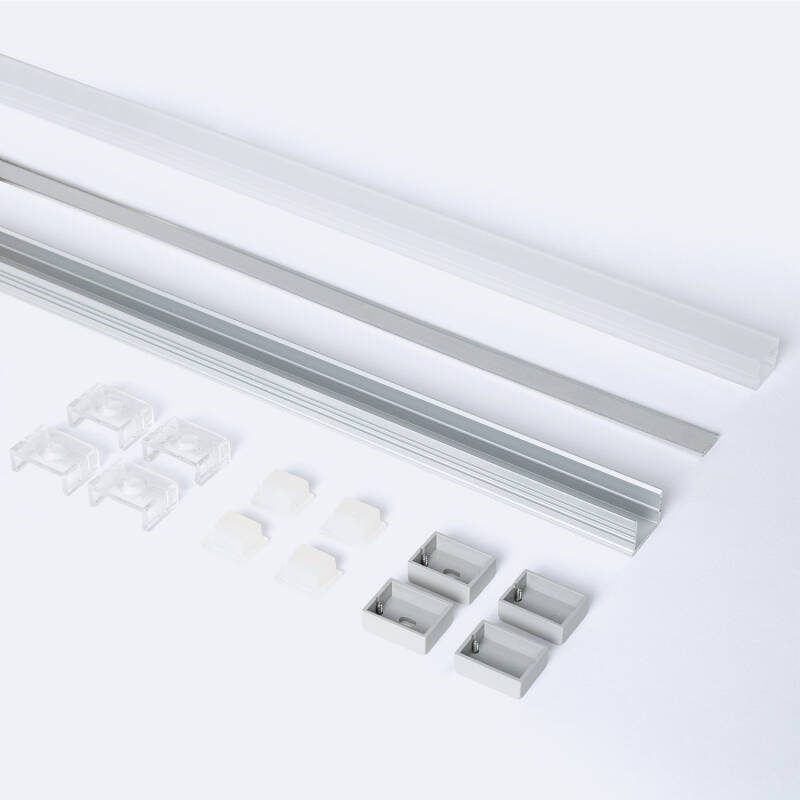 Perfil Aluminio Estanco IP65 Superficie 2m para Tira LED hasta 10 mm