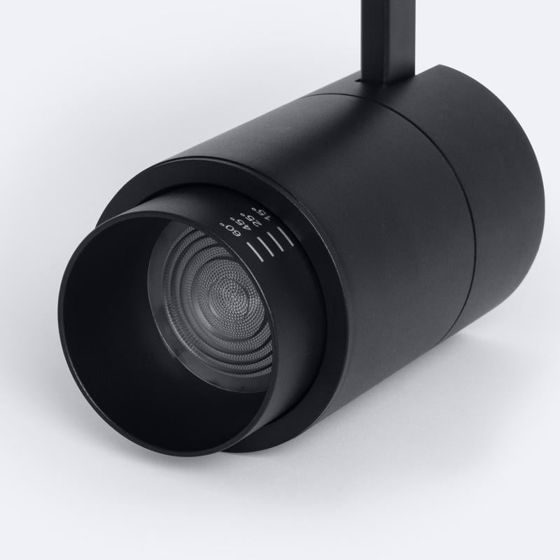 Foco Carril LED Trifásico 30W Regulable CCT Seleccionable Pulyx Multiángulo 15-60º