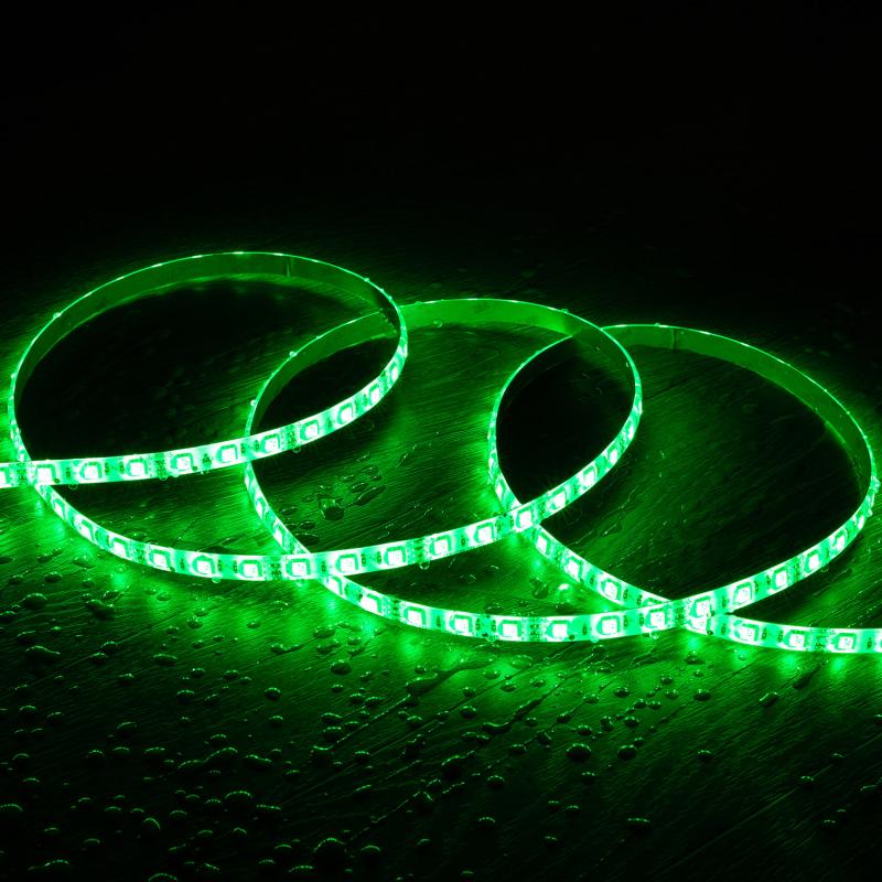 Tira LED 12V RGB SMD 60 LED/m 5m 9W/m Ancho 10mm Corte 5cm IP65