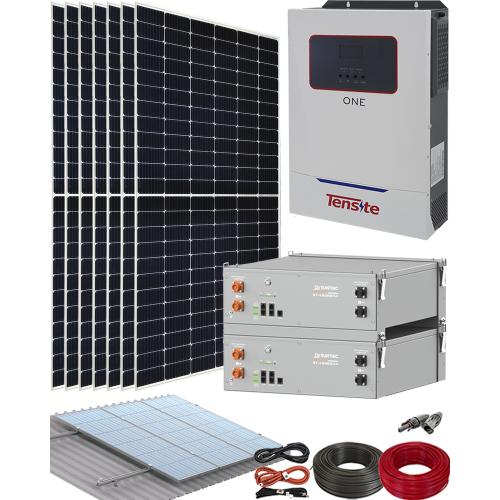 Kit Solar Aislada para Instalación Paneles Solares Tensite 5500W 48V con Batería de Litio