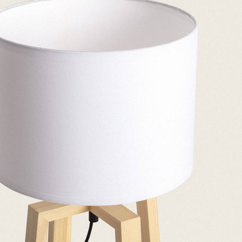 Lámpara de Mesa de Madera Korsade