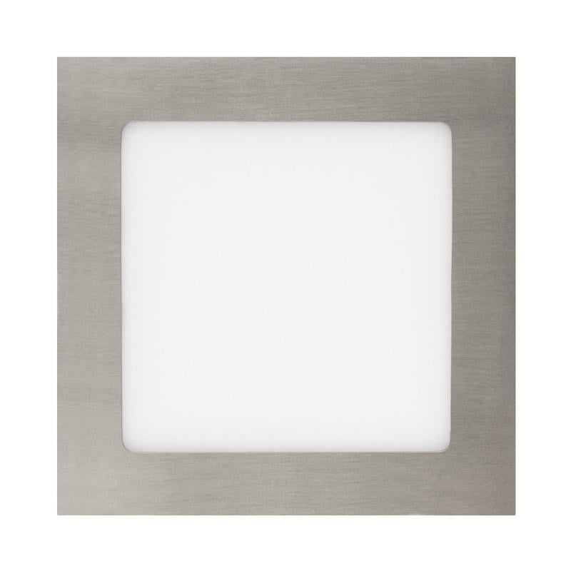 Placa LED 12W Cuadrada SuperSlim Corte 155x155 mm Silver
