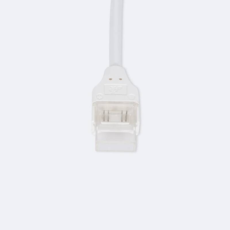 Conector Hipopótamo con cable para Tira LED RGB 220V WCOB Silicone FLEX Ancho 12 mm
