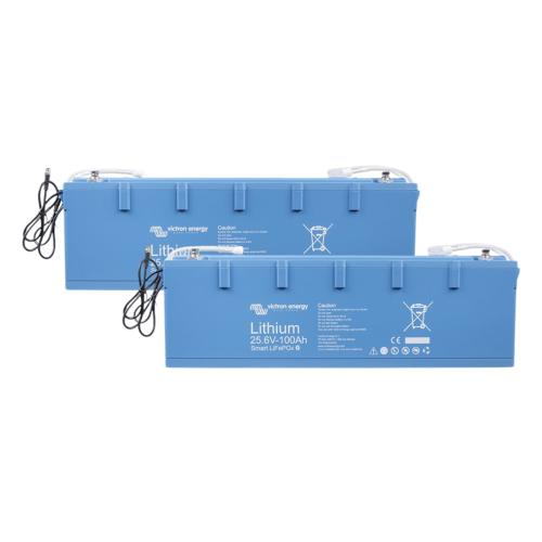 Pack 2ud Baterías de Litio 100Ah 25,6V LiFePO4 Victron Smart