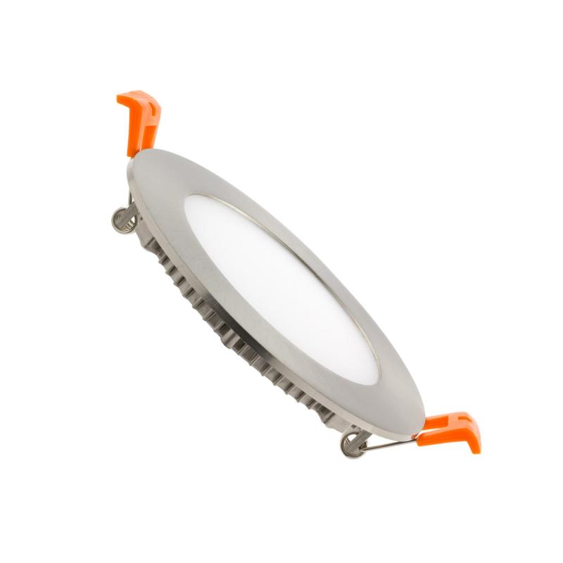 Placa LED 6W Circular SuperSlim Corte Ø 110 mm Silver