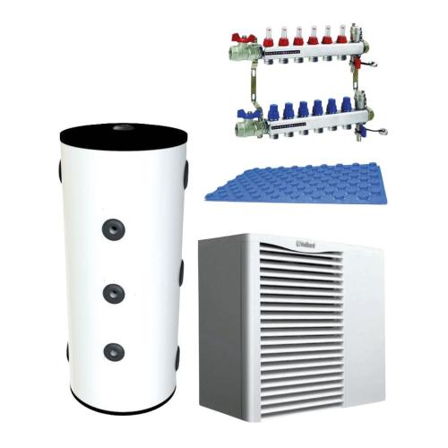 Kit Aerotermia y Suelo Radiante de 70m2 con Vaillant Arotherm de 6,2kW