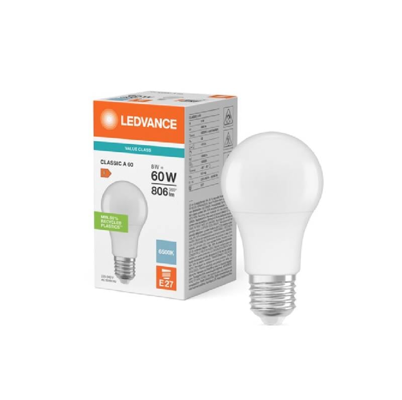 Bombilla LED E27 8W 806 lm A60 LEDVANCE Parathom Value Classic 4099854049200