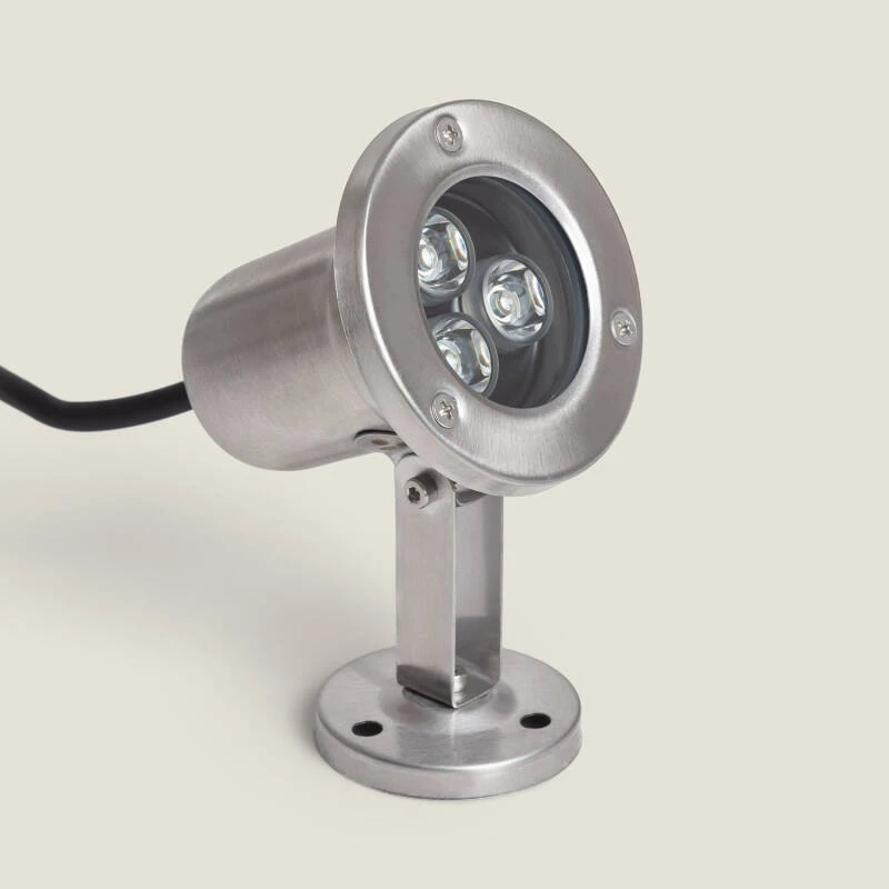 Foco Sumergible LED 3W Superficie 12V DC IP68