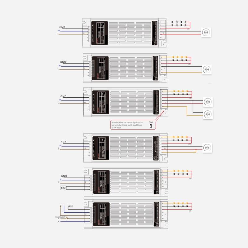 Fuente de Alimentación 24V DC Regulable DALI/PUSH/0-10V