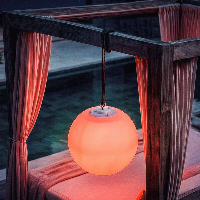 Lámpara Colgante Esférica Decorativa Bola de Luz Led Evan Orb