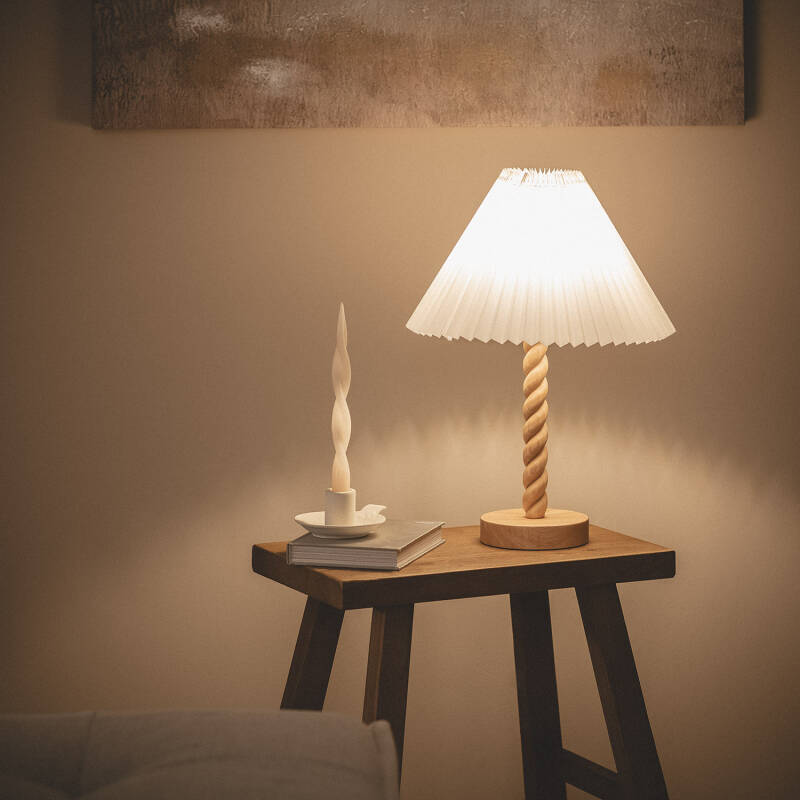 Lámpara de Mesa Madera Moorea