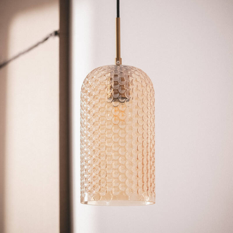 Lámpara Colgante Metal y Cristal Large Bernie