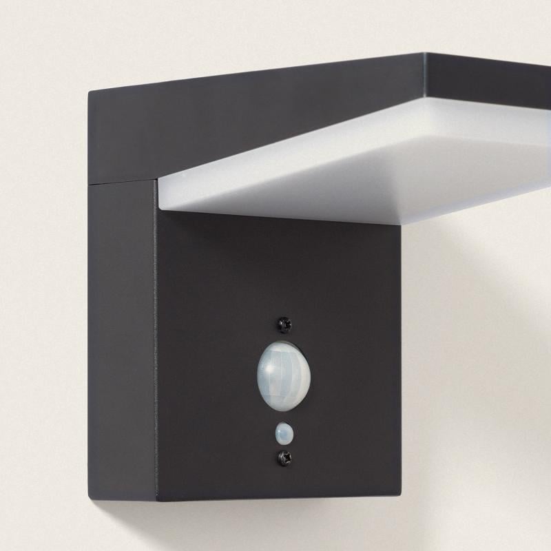 Aplique de Pared Exterior Solar LED 5W Aluminio con Sensor de Movimiento Edwan