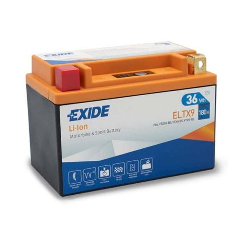 Batería Litio Moto 12V 3Ah 180A Exide ELTX9