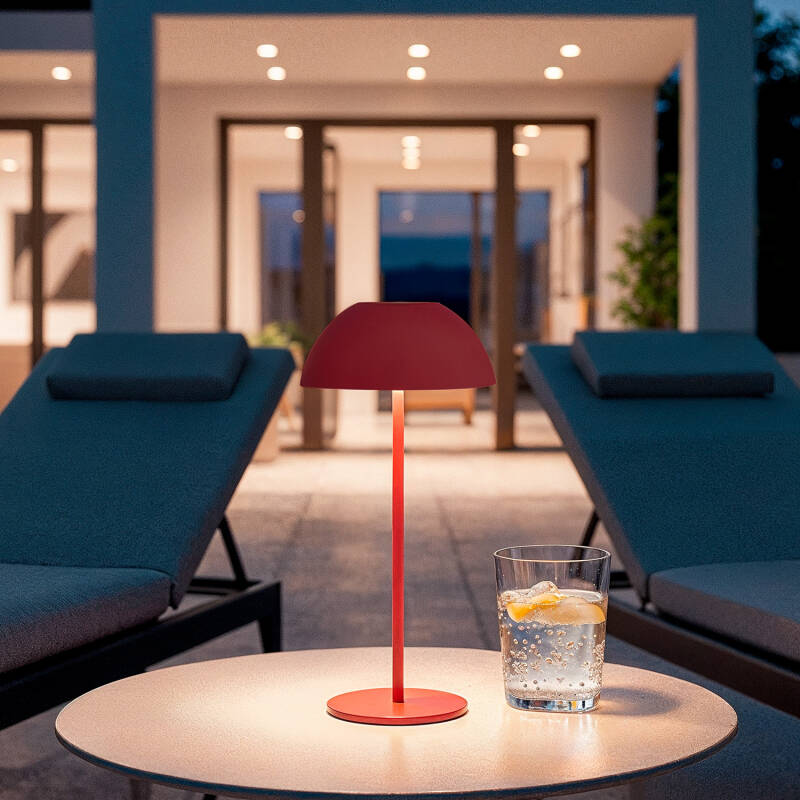 Lámpara de Mesa LED Portátil Exterior con Batería USB Recargable Mugla