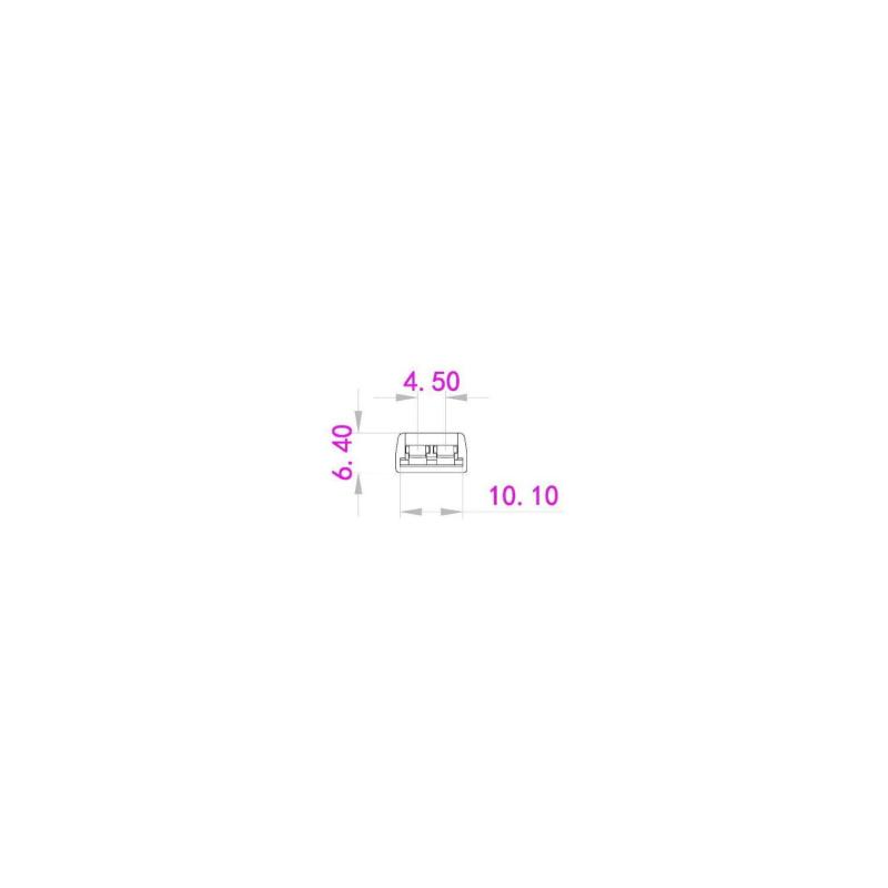 Conector Tira LED 12/24V DC para Unión con Tornillo