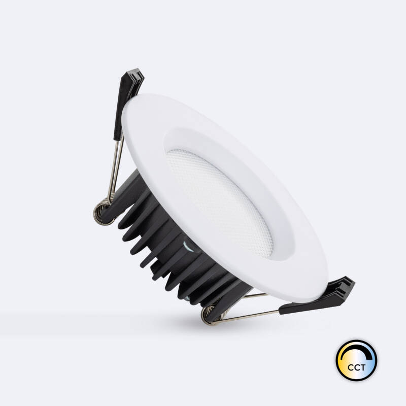 Downlight LED 7W Circular SAMSUNG AERO 130 lm/W Microprismático CCT Seleccionable LIFUD Corte Ø 75 mm