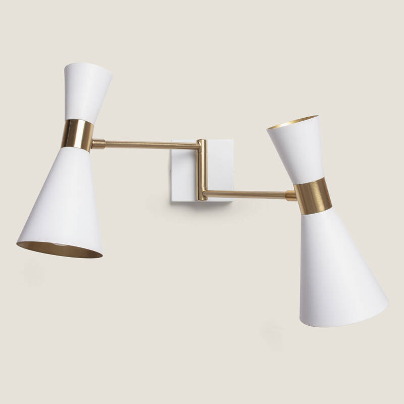 Lámpara de Pared Orientable Metal 2 Focos Jigger
