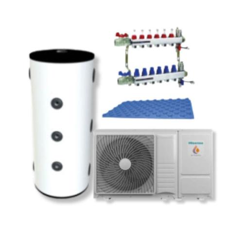 Kit Suelo Radiante Aerotermia de 80m2 Hisense Hi-Therma 8kW