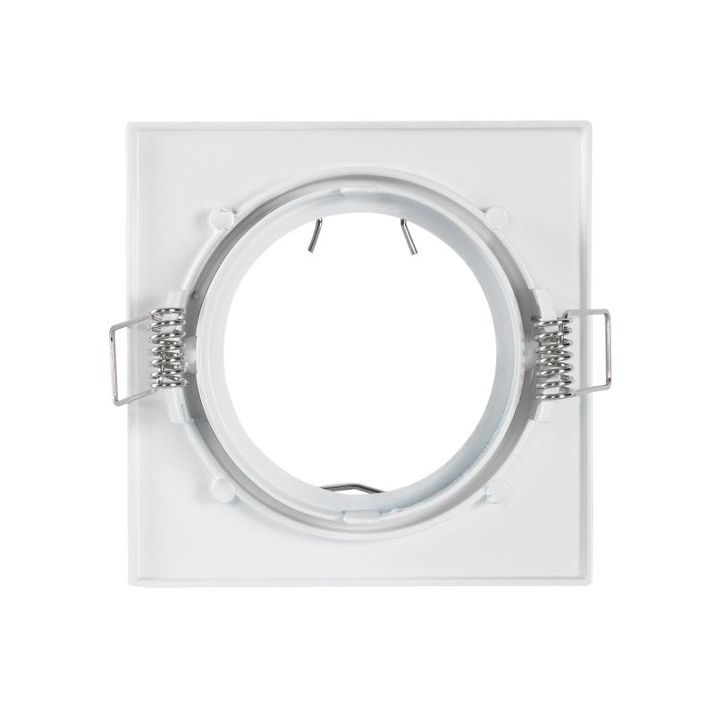 Aro Downlight Cuadrado Basculante para Bombilla LED GU10 / GU5.3 Corte Ø 72 mm
