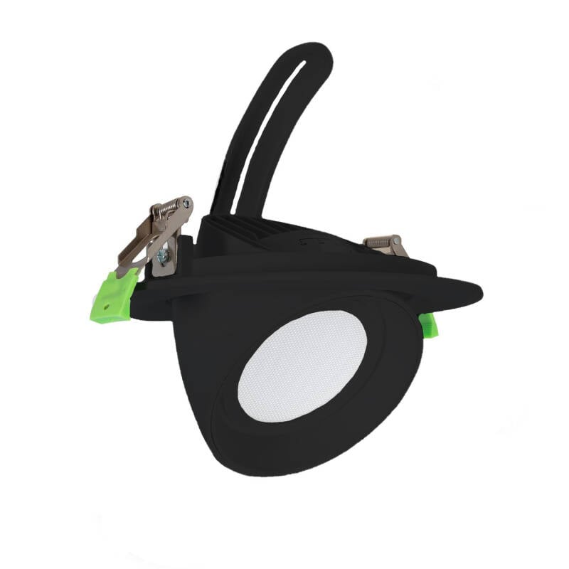 Downlight LED 38W Circular Direccionable Chip OSRAM 120 lm/W LIFUD Corte Ø 160 mm Negro