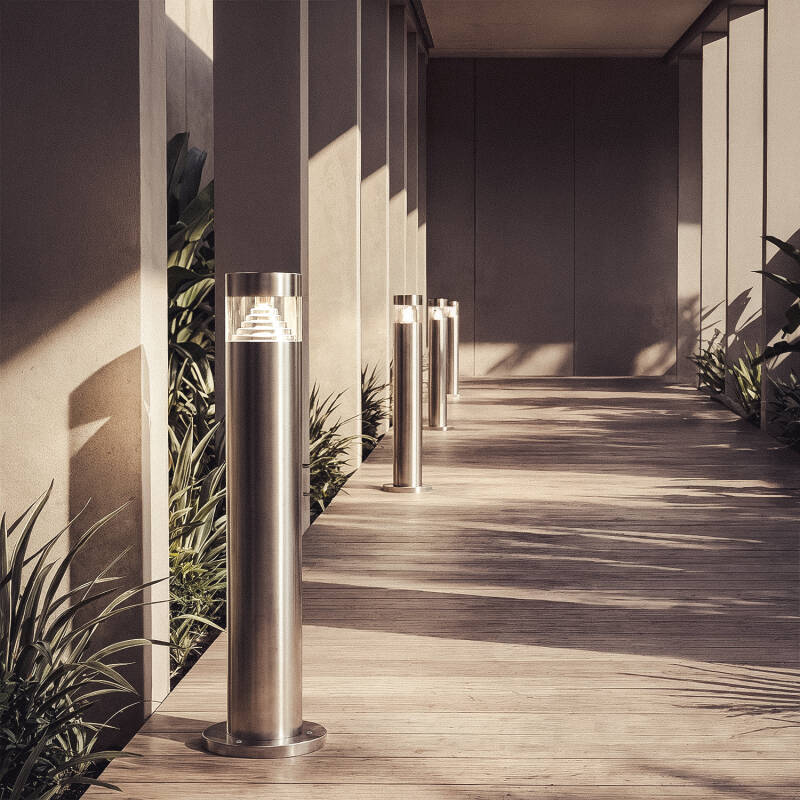 Baliza Exterior LED 5W Superficie Pie 50cm Acero Inoxidable Inti