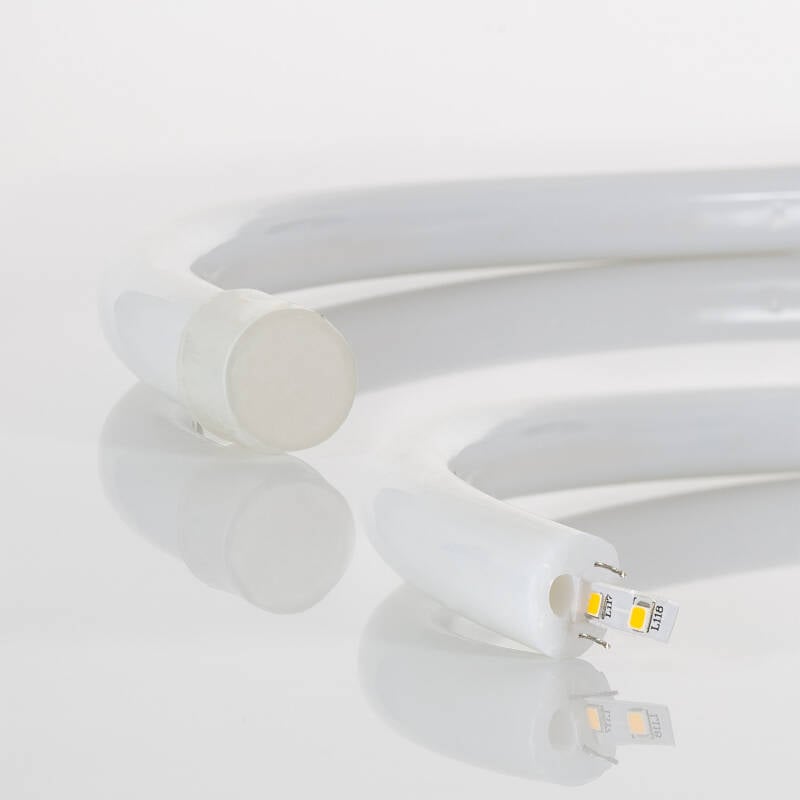 Tira LED Neón Regulable 220V Rojo Circular 360 9W/m Corte 100cm IP67 a Medida