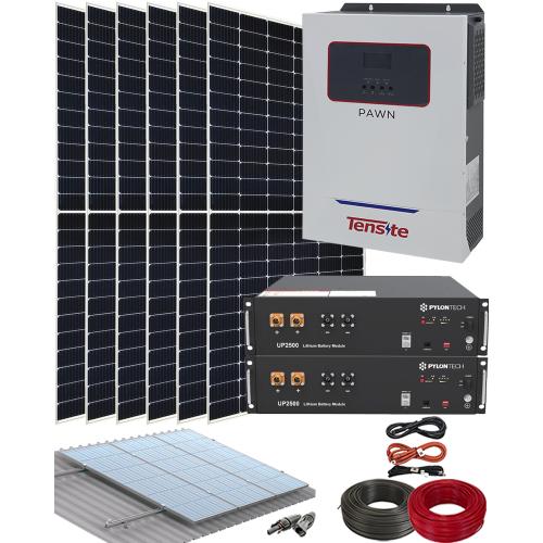 Kit Solar Litio 24V Pylontech 3000W 5,6kWh
