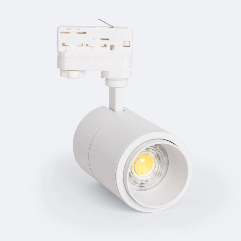 Foco Carril LED Trifásico 30W Regulable CCT Seleccionable Pulyx Multiángulo 15-60º