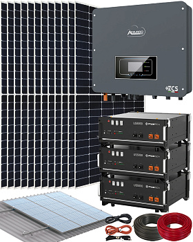 Kit Instalación Placas Solares con 3 Baterías de 4,8kWh