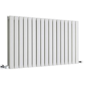 Radiador Horizontal con Panel Plano Blanco 635mm x 1190mm Hudson Reed Delta