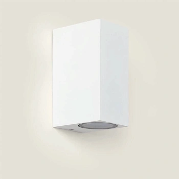 Aplique de Pared Exterior Aluminio Iluminación Doble Cara Miseno Blanco