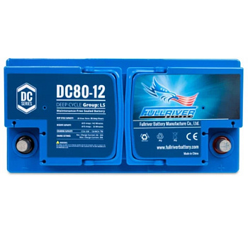 Batería AGM 80Ah Solar 12V C20 Monobloc Fullriver DC80-12