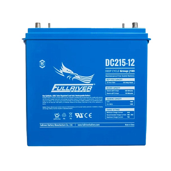 Batería Solar AGM 215Ah 12V C20 Monobloc Fullriver DC215-12