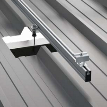 Estructura Coplanar Con Carril Continuo para cubierta para 1 Panel Solar 01.1V1-A