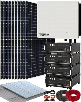 Kit Fotovoltaico Autoconsumo Solar con 4 Baterías Litio