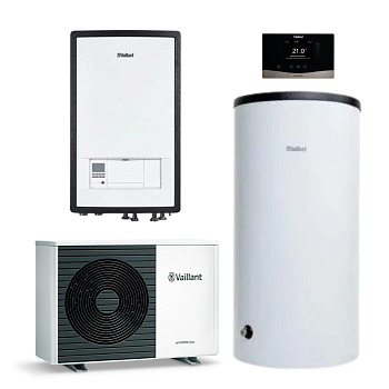 Bomba de Calor Aerotermia Bibloc Vaillant AroTherm Plus 6 con Módulo Hidraulico MEH97/6, ACS 150L y sensoCOMFORT Inalámbrico