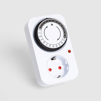 Temporizador Analógico con Enchufe Tipo F Schuko