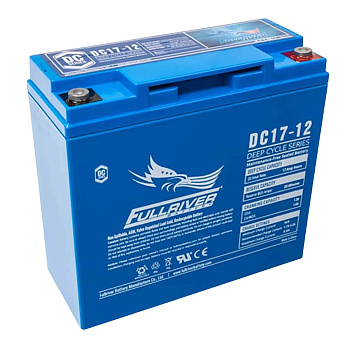 Batería Solar AGM 17Ah 12V C20 Monobloc Fullriver DC17-12