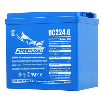 Batería 6v AGM Solar 224Ah C20 Monobloc Fullriver DC224-6