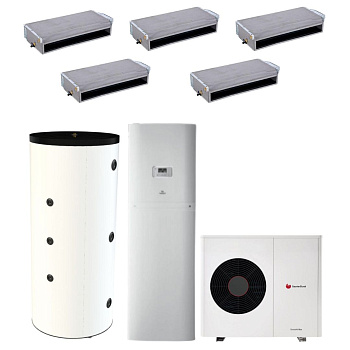 Kit Fancoil Aerotermia 14kW Saunier Duval Genia Air Max 12 con depósito 300L