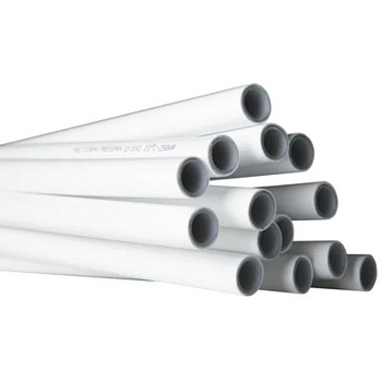 Tubo multicapa PERT-AL-PERT 25/2,5mm blanco para instalación interior 4m Pressman